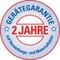 Gerätegarantie 2 Jahre